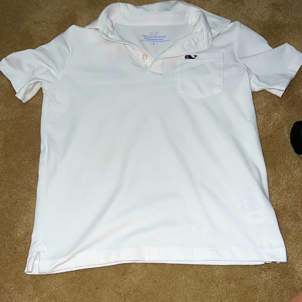 Vineyard vines white polo